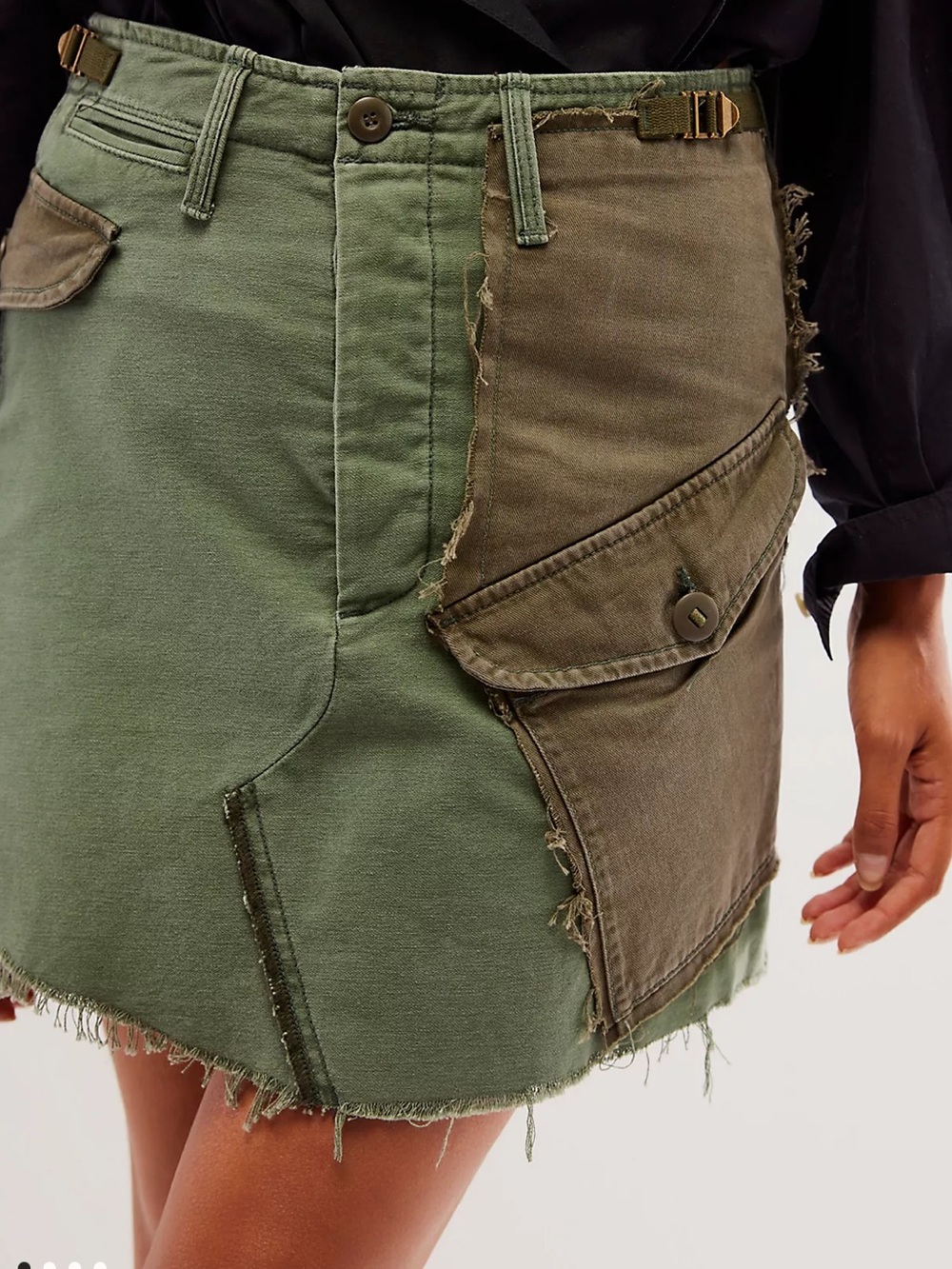 MOTHER GI Jane Cargo Mini Skirt